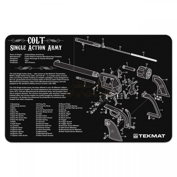 TekMat Cleaning & Repair Mat - Colt Revolver