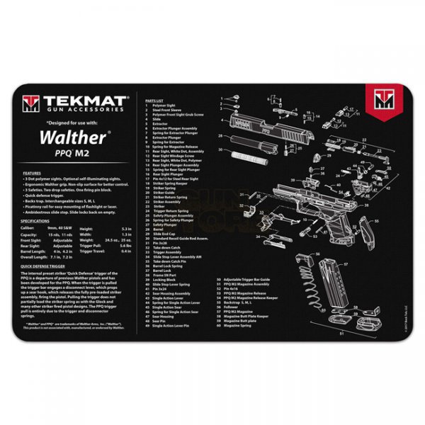 TekMat Cleaning & Repair Mat - Walther PPQ