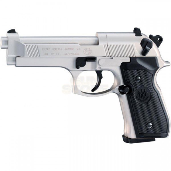 Beretta M92 FS Nickel Full Metal Co2 4.5mm Pellet