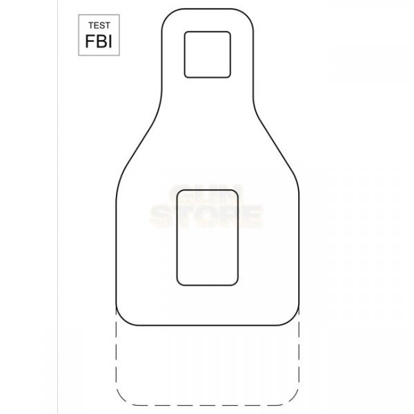 Range Solutions Shooting Target FBI Test 50pcs