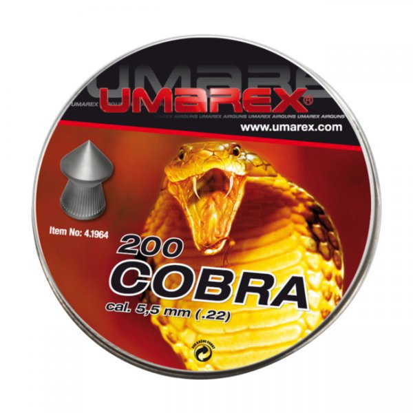 Umarex 5.5mm Cobra Pointed Pellets 1.02g 200rds