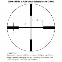 VORTEX Diamondback 3-9x40 Riflescope V-Plex Reticle - MOA 5