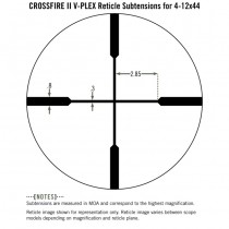 VORTEX Crossfire ll 4-12x44 Riflescope V-Plex Reticle - MOA 5