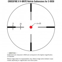 VORTEX Crossfire II 3-9x50 Riflescope V-Brite Reticle - MOA 5