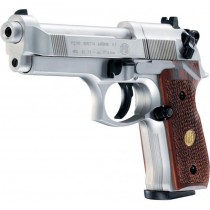 Beretta M92 FS Nickel Wood Full Metal Co2 4.5mm Pellet 1