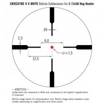 Vortex Crossfire II 3-12x56 AO Riflescope V-Brite Reticle MOA