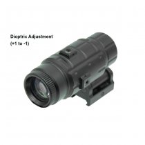 Leapers 3x Magnifier Flip-to-Side QD-Mount
