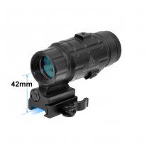 Leapers 3x Magnifier Flip-to-Side QD-Mount