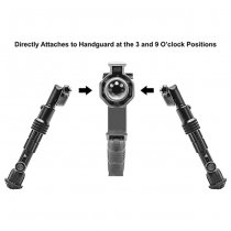 Leapers Recon Flex M-Lok Bipod 5.7-8.0 Inch - Black