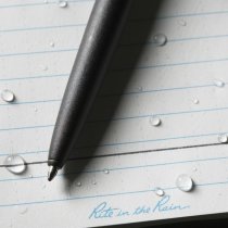 Rite in the Rain All-Weather Metal Clicker Pen Blue Ink - Black